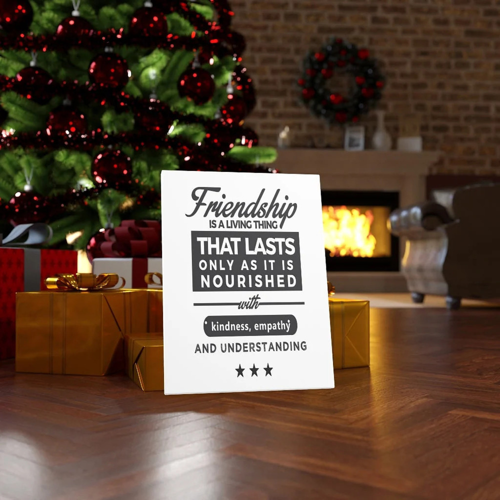 Inspirational Wall Art Friendship Is A Living Thing Wall Art Motivation for